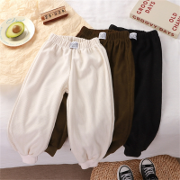 Xiaozhima Toddler Baby Kids Boys Long Pants Pure Color Autumn Winter Spring Child Sports Trousers Korean Style Bottoms Loose and Casual For 0-8 Years