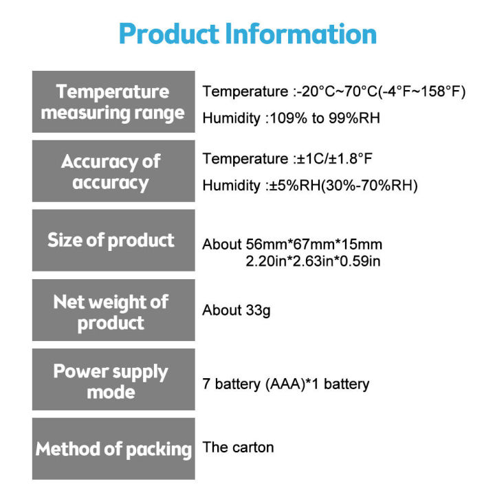 pcbfun-เครื่องวัดความชื้นอากาศดิจิทัลเทอร์โมมิเตอร์ในบ้าน-pengukur-kelembaban-เครื่องแสดงอุณหภูมิความชื้นสำหรับสำนักงานห้องนอนบ้าน