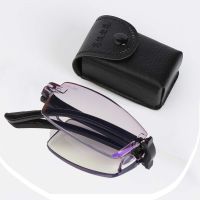 2022 New 100 400 Folding Reading Glasses With Case Women Men Blue Light Blocking Presbyopic Eyeglasses Computer Eyewear