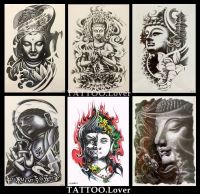 แทททูลายพระโพธิสัตว์#เครื่องราง#หน้ากากเกาหลี⚜️Tattoo Sticker ?สติ๊กเกอร์รอยสักปลอมชั่วคราวกันน้ำได้ ⭐️จัดส่งจากไทยได้รวดเร็ว