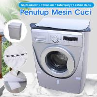 Laundry Dryer Cover Washing Machine Cover Polyester Fibre Waterproof Sunscreen Laundry Silver Coating Dustproof Machine Cover Washer Dryer Parts  Acce