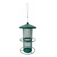 Wild Bird Feeder แขวนโลหะ Bird Feeders ตาข่ายหลอดกระรอก Proof ทนต่อสภาพอากาศสำหรับตกแต่งภายนอก