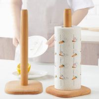 Multifunctional Wooden Rack Kitchen Roll Paper Towel Holder Bathroom Tissue Toilet Paper Stand Napkins Rack Table Decor Toilet Roll Holders