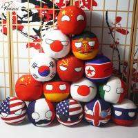 PANUCCI อิตาลีเกาหลีตลก10ซม. USA Countryball ตกแต่งพวงกุญแจ FRANCE RUSSIA Keyring Ball ประเทศรัสเซียของเล่นลูกบอลพวงกุญแจจี้ตุ๊กตาบอลประเทศของเล่น