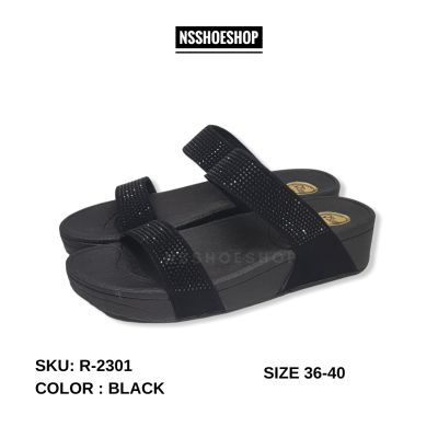 รองเท้าแฟชั่นผู้หญิง แบบสวม สไตล์ FlipFlop Classic หน้าเพชร Flip Flop M-2301