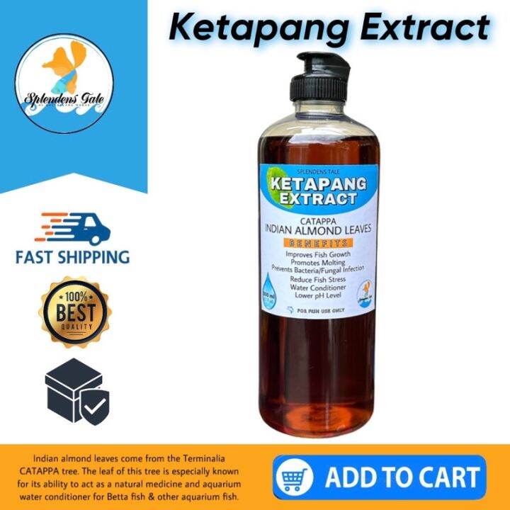 Ketapang Extract (500ml) Indian Almond Leaves Catappa Extract
