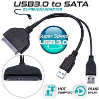 USB 3.0 To SATA 22 Pin 2.5 Inch Hard Disk Drive HDD/ SSD Adapter Connector Cable