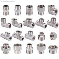 ☇ 1/2 3/4 BSP Female Male Thread Tee Type Reducing Stainless steel Elbow Butt joint adapter Adapter Coupler Plumbing fittings