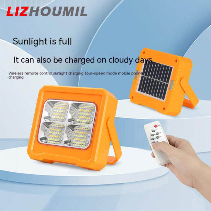 lizhoumil-ไฟฉายพลังงานแสงอาทิตย์แบบพกพา-ไฟ-led-ทำงาน6000mah-แบตเตอรี่-usb-ชาร์จได้ไฟฉายเต๊นท์แคมป์ปิ้งแบบกันน้ำกลางแจ้ง