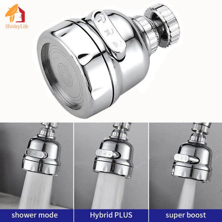 3 Modes Universal Kitchen Faucet Adapter 360° Rotation Faucet Filter