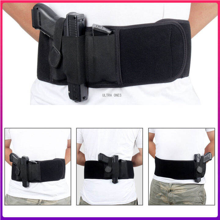 Tangan KiriKanan Tersembunyi Membawa Belly Band Holster untuk Smith dan