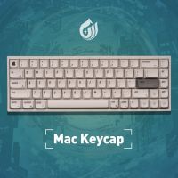 Keycaps Keycaps 127 Keykeycap คีย์ Mac ปุ่มกด PBT  XDA Profile DYE-Sub Apple Keycap สำหรับคีย์บอร์ดแบบกลไกผู้ใช้ Mac