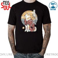 Japanese Anime Shiba Inu Dog Akita Samurai T shirts men Cartoon Samurai Warrior Shiba Inu T-shirt 2021 Latest Design Fashion Tee XS-4XL-5XL-6XL