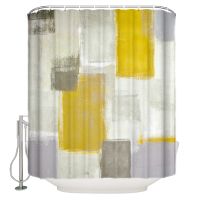 【CW】☫  Smudge Paint Graffiti Decoration Texture Shower Curtain for with