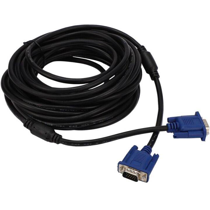 hot-sale-fuchijin77-สาย-vga-ไปยังตัวผู้ยาว10เมตร15pin-แบบมีสาย35-hd-สำหรับจอแอลซีดีโปรเจคเตอร์คอมพิวเตอร์