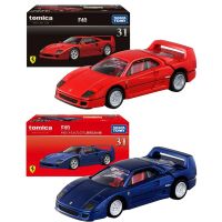 Takara Tomory Premium Collector Edition TP31 F40สีฟ้าสีแดง1:64ของเล่นโมเดลรถ Diecast สำหรับเด็กของขวัญ131847