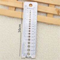 【YP】 Plastic Knitting Needle Gauge Inch cm Ruler Template Measure Student dropshipping