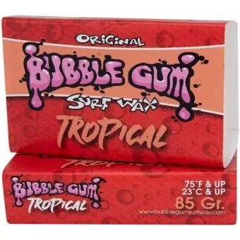 Bubblegum Surf Wax Tropical-Surfboard Wax Sticky for surfboards, skimboards, bodyboards