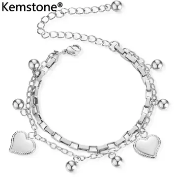 Girls silver charm on sale bracelet