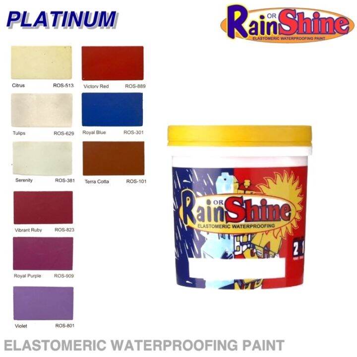 kfpxf 1Ltr RAIN OR SHINE Elastomeric Waterproofing Paint Waterbased