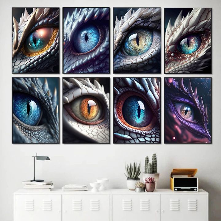 Wall Art Print Blue dragon eye, Gifts & Merchandise