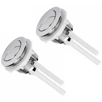 2PCS Double-Key Switch Button Round Stem Button Replaces 38mm Double-Button Switch Round Button Toilet Flush Button