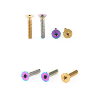 M6 X 10/15/20/25/30/35 Countersunk Head Titanium Alloy Screw TC4/GR5ชุดหูฟัง Stem Top Fixing Screws