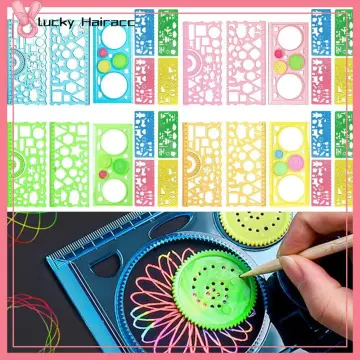 Stencils Geometric Painting Drawing Shape Templates Template Stencil Shapes  Kids Set Art Geometry Ruler Chemistry