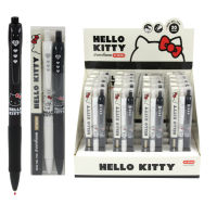 ปากกา Hello Kitty KT-567MJ ปากกากึ่งเจล Semi Gel Pen หมึกสีน้ำเงิน ขนาด 0.5mm. ด้ามสี ขาว ดำ บรรจุ 2ด้าม/แพ็ค