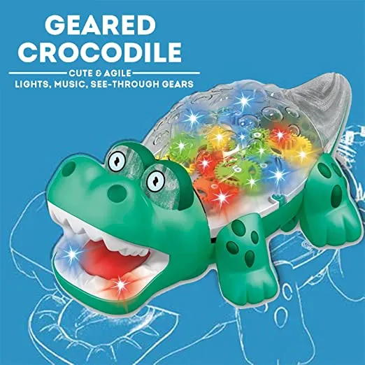 Crocodile Toy 360 Degree Steering Intellectual Development Funny Electric  Light Music Animal Model Toy for Preschool Learning | Lazada PH
