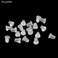 200pcs/lot Rubber Earring Back Silicone Round Ear Plug Blocked Caps Earrings Back Stoppers For DIY Parts Jewelry Findings Making