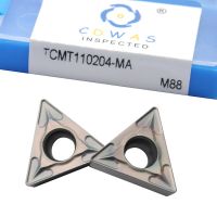 10PCS TCMT110204 MA M88 คาร์ไบด์แทรกเครื่องมือกลึงภายใน TCMT 110204 ใบมีดที่มีสีสัน CNC Lathe Cutter Tools เครื่องมือตัด