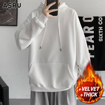 ASRV เสื้อฮู้ดชาย เสื้อมีฮู้ดผู้ชาย hoodie เสื้อกันหนาว ผู้ชาย เสื้อสเวตเตอร์แขนยาวเสื้อแจ็คเก็ตเด็กผู้ชายเด็กผู้หญิงเสื้อแขนยาวเสื้อกันหนาวมีฮู้ด,แขนยาวธรรมดาลำลองทรงหลวมใส่ได้ทั้งผู้ชายและผู้หญิง