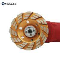 FINGLEE 3/4/4.5/5/6/7Inch Stone Diamond Grinding Cup Wheel 60/80/100/180mm Granite Concrete Marble Polishing Pad Arbor 22.23mm