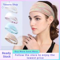 VANORA SHOP อีลาสติก กีฬา headbands ไม่ลื่นหลุด ยืดได้ยืดหยุ่น วงผมกว้าง ของใหม่ ป้องกันเหงื่อเหงื่อ แถบกันเหงื่อ โยคะเล่นโยคะ