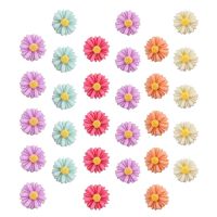 30 Pcs Thumbtack Portable Push Pin Message Board Tacks Decorative Daisy Little Multi-function Flower Pushpins Household Metal Clips Pins Tacks