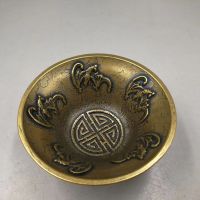 China Elaboration Brass Sculpture" Good Luck " Bowl Metal Crafts Home Decoration