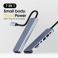 ร้านใหม่7 In 1 USB C ฮับเป็น4K HDMI เข้ากันได้ Type C อะแดปเตอร์ OTG Thunderbolt 3 Dock With PD TF SD สำหรับ Macbook Pro/air XPS