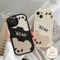 MissConnie เคส Realme C15 C35 C31 C11 C12 C25Y C30 9i C25s C2 5 5i 7i 6S 6 8i 6i 8Pro C20 8เคสนิ่ม Realme C21Y C17 C21 GT C20A C3การ์ตูนหมีน่ารักเรียบง่ายฝาครอบโทรศัพท์คู่รักซิลิโคน