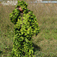 ROCOTACTICAL Camo Leavy Ghillie ชุดน้ำหนักเบาล่าสัตว์พรางเสื้อผ้าระบายอากาศ