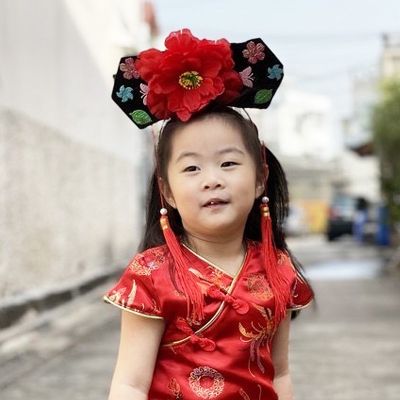 [พร้อมส่งจากไทย] คาดผมตรุษจีนฮองเฮา องค์หญิงกำมะลอ ใส่ได้ทั้งเด็กและผู้ใหญ่