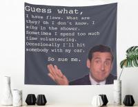 【CW】❡☑  Michael Tapestry Joke Gimic Tapestries Hippie Meme for Bedroom Wall Hanging  College Dorm