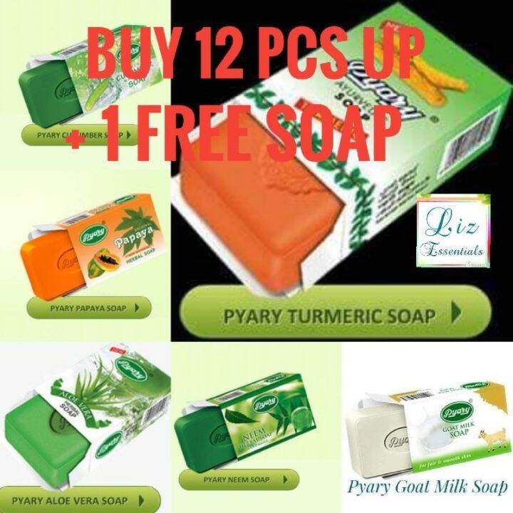 Authentic Pyary Turmeric Papaya CucumberGoat Milk Aloe Vera Neem ...