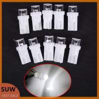 ? SUW 10pcs AUTOMOTIVE LED Lights T10 1LED หัวเว้าใส่หลอดไฟ Bubble Instrument