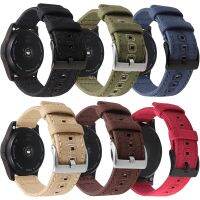 ๑ Nylon Strap 18mm 20mm 22mm Quality Canvas Replacement Band for Samsung Galaxy Watch3 45mm 41mm S3 Huawei Watch GT 2 Amazfit BIP