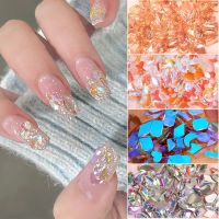 1 Bag Aurora Nail Parts 3D Gems Nails Art Decoration Nail stone Nail Shaped Drill Rhinestones Mix Crystal Nail Art Accessories