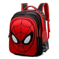 【Hot Sale】 school students schoolbag boy handsome first and second grade ridge protection spiderman children kindergarten male baby backpack light