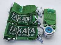 สายเบลท์ takata สีเขียว 4 จุด เข็มขัดนิรภัยความปลอดภัย เพิ่มความสปอร์ตให้กับรถคุณ ติดตั้งได้ง่ายๆ คุณภาพดี แข็งแรง ทนทาน ไม่ขาดง่าย