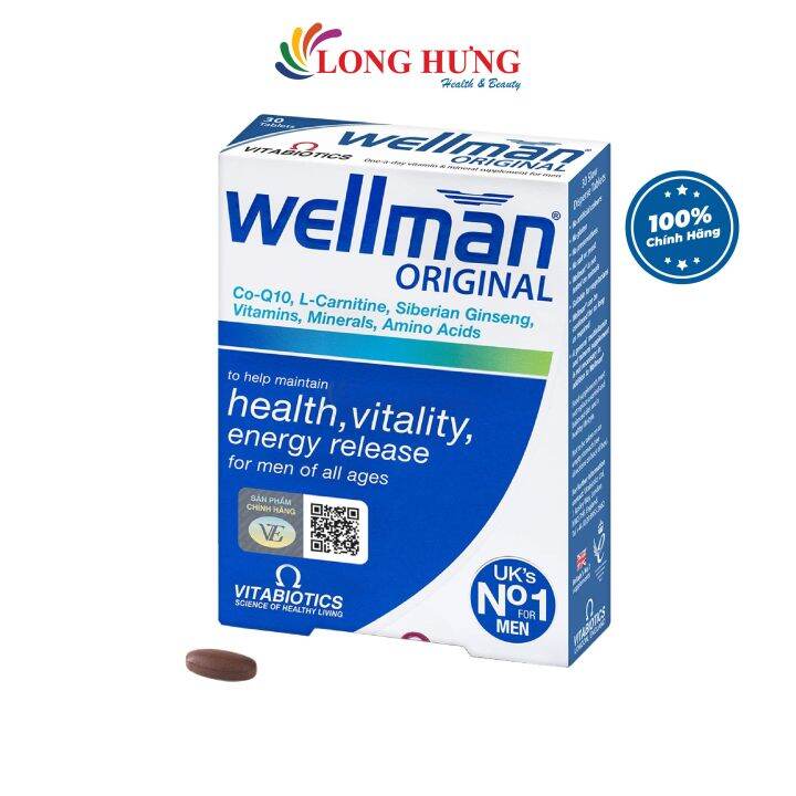 Vitamin tổng hợp dành cho nam giới Vitabiotics Wellman Original Hàng