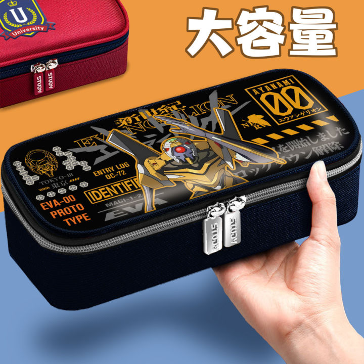 jojo-กล่องดินสอเคสกล่องโรงเรียนประถมนักเรียนชาย-asuka-eva-evangelion-การ์ดกล่องเครื่องเขียนความจุกระเป๋าดินสอ